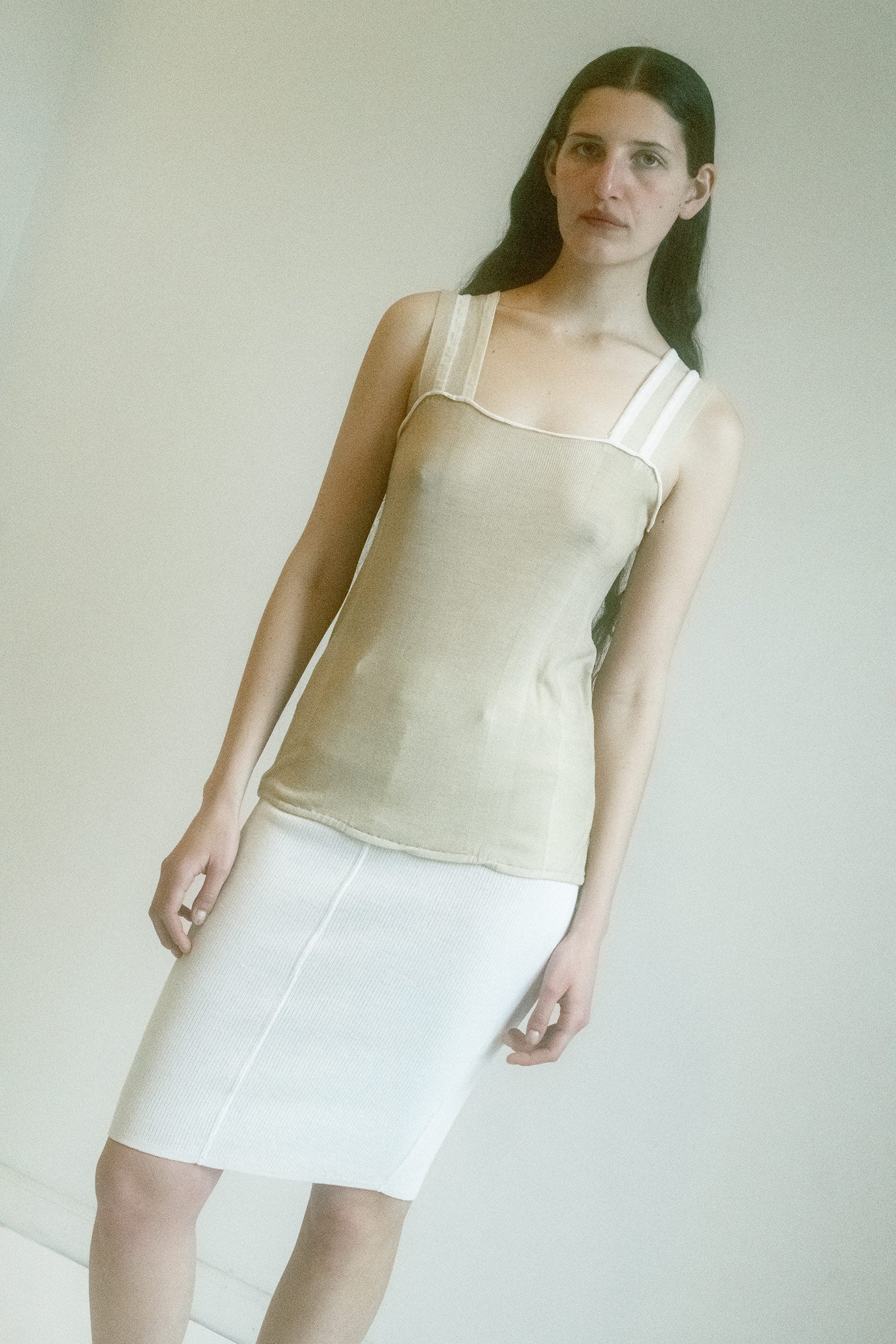 PRADA RIBBON KNIT TANK