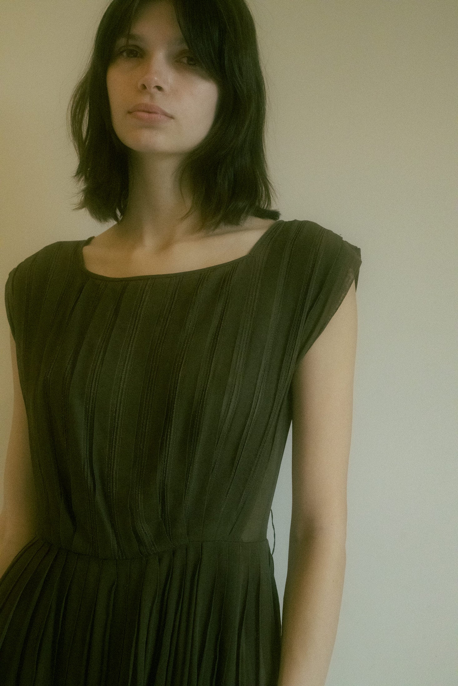 It’s not just a dress, it’s a statement—a special piece that feels both nostalgic and ahead of its time, capturing the perfect blend of classic chic and modern edge.