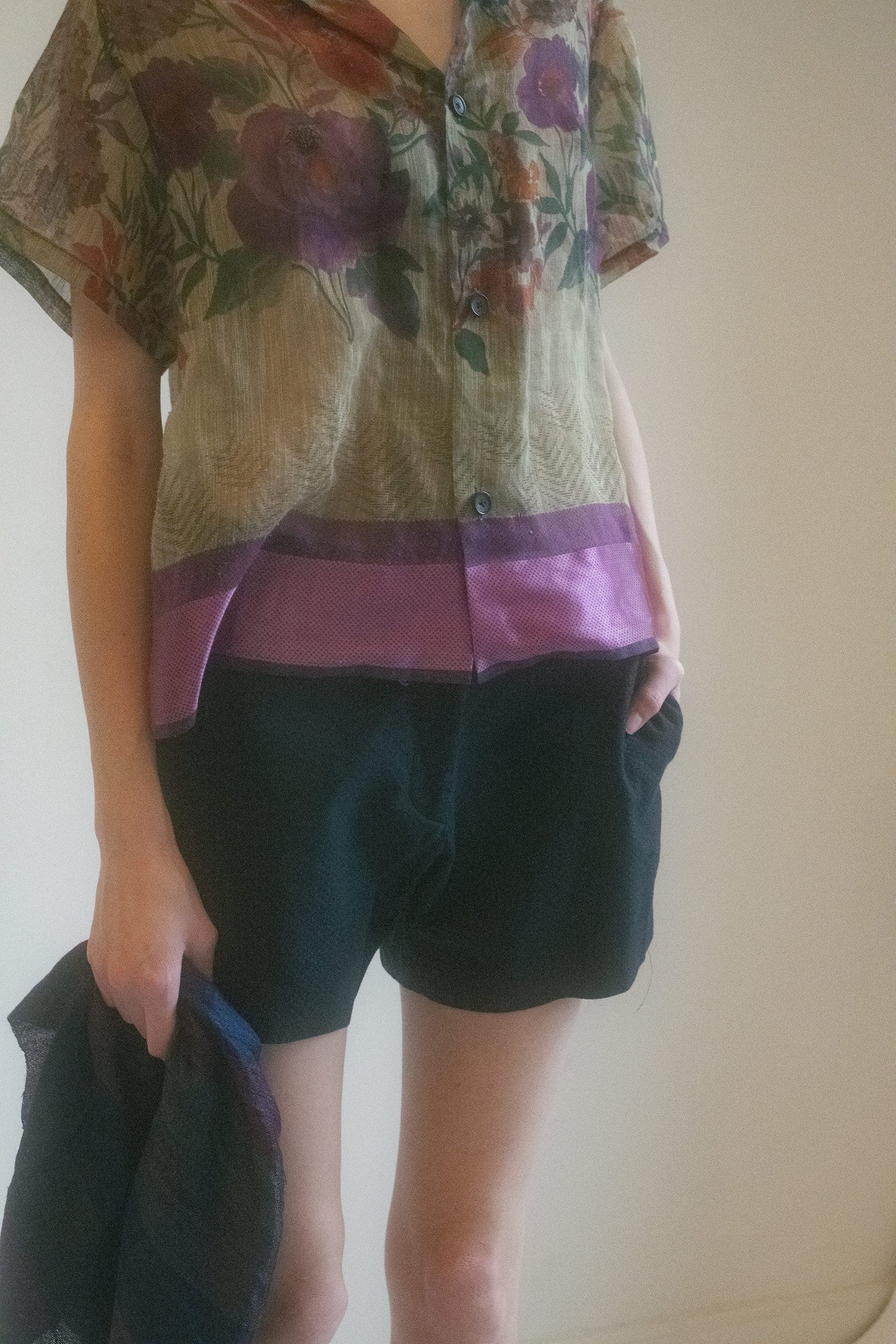 DRIES VAN NOTEN TEXTURED SHORTS