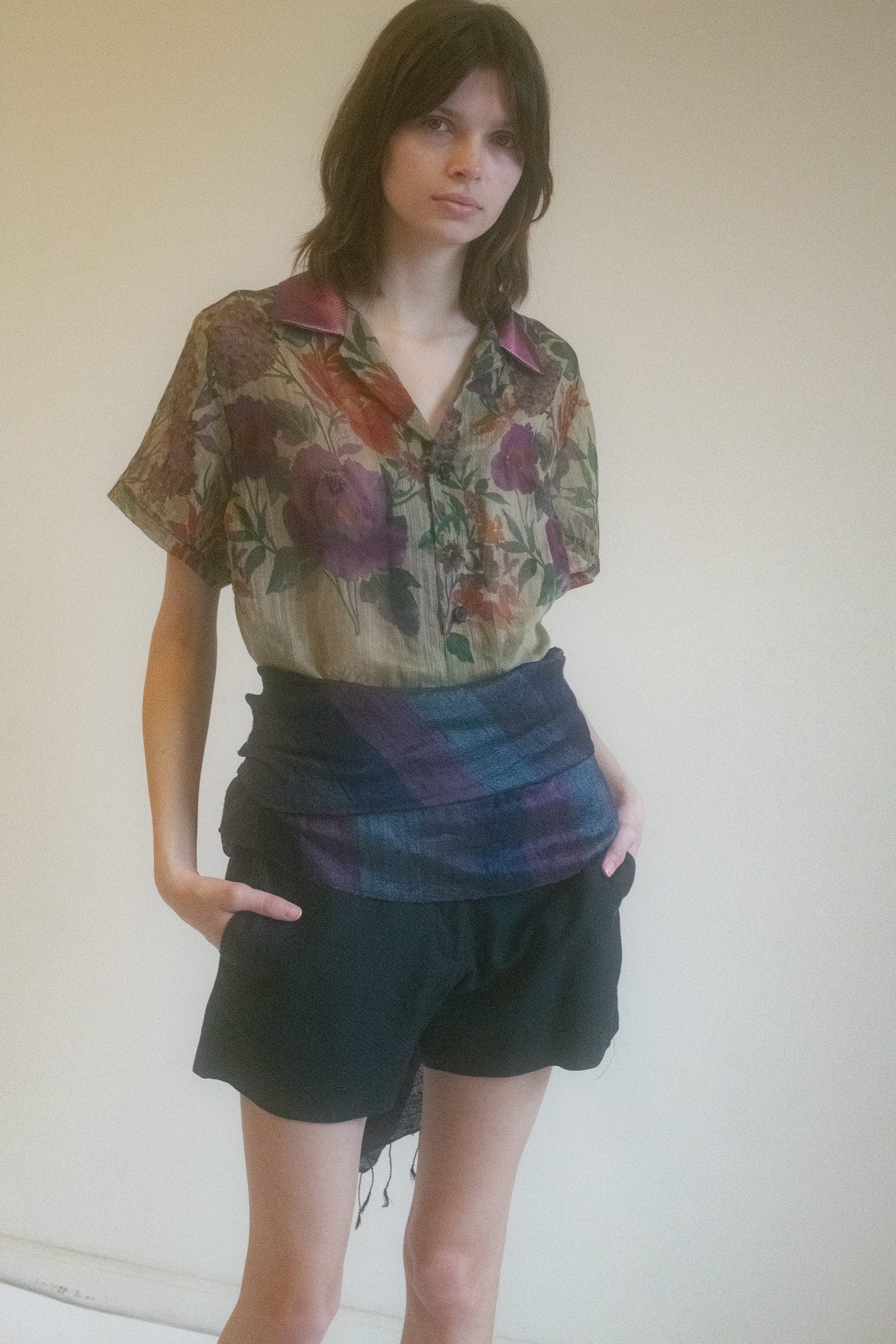 DRIES VAN NOTEN TEXTURED SHORTS
