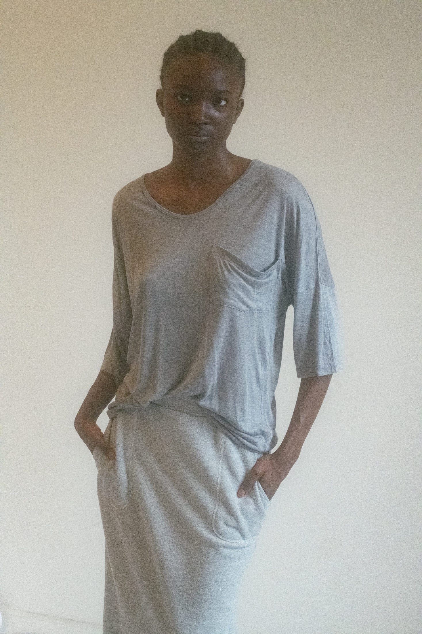 From the personal archive of Jade Lai, this boxy tee redefines casual elegance with an effortless ease that lingers in the mind.