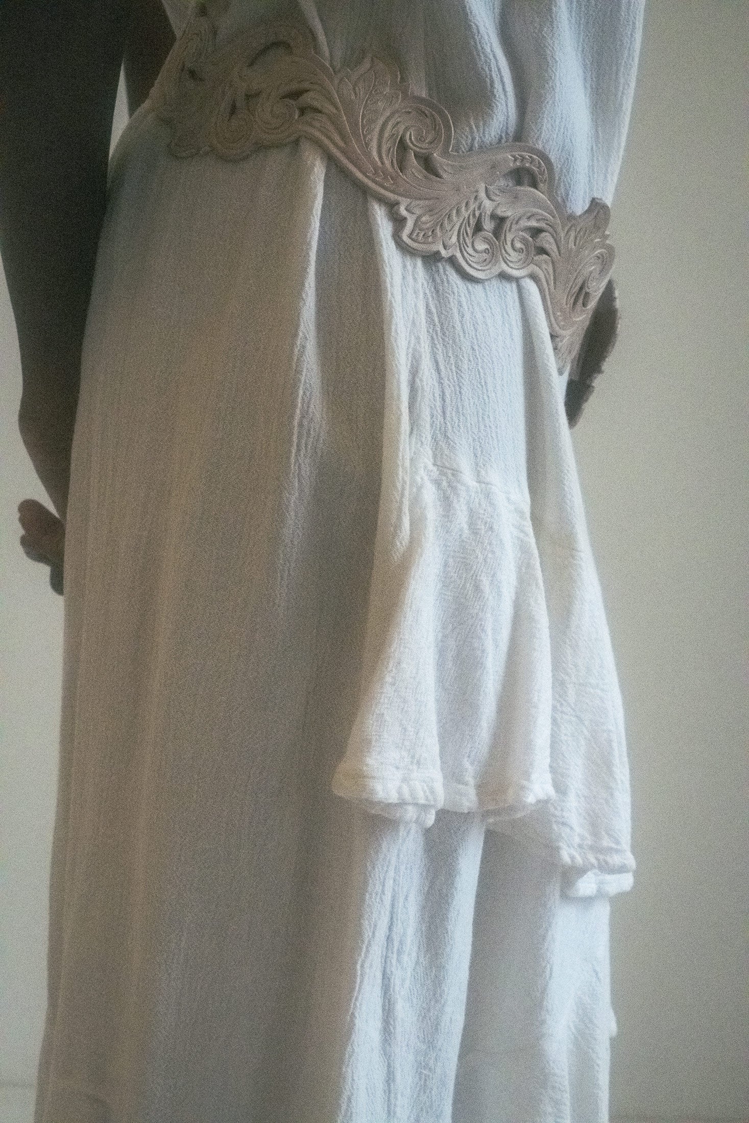 This dress is more than just a piece of clothing—it’s a special creation that feels both mysterious and desirable.