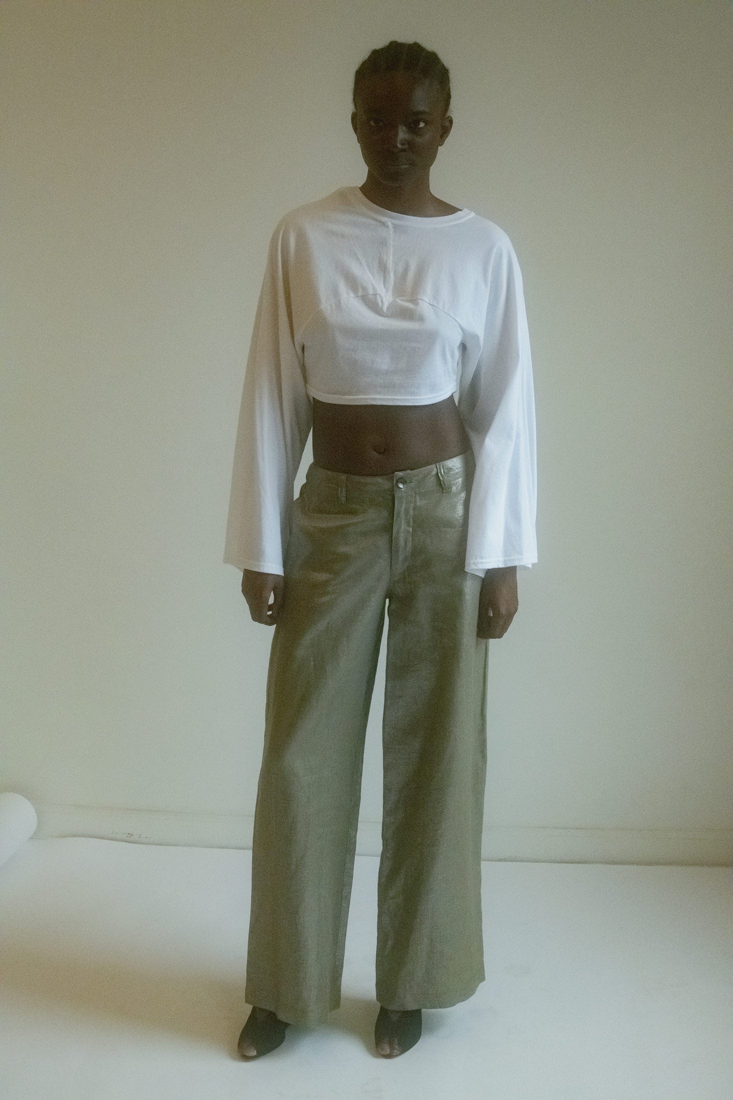 REWORKED LONG SLEEVE CROP TOP