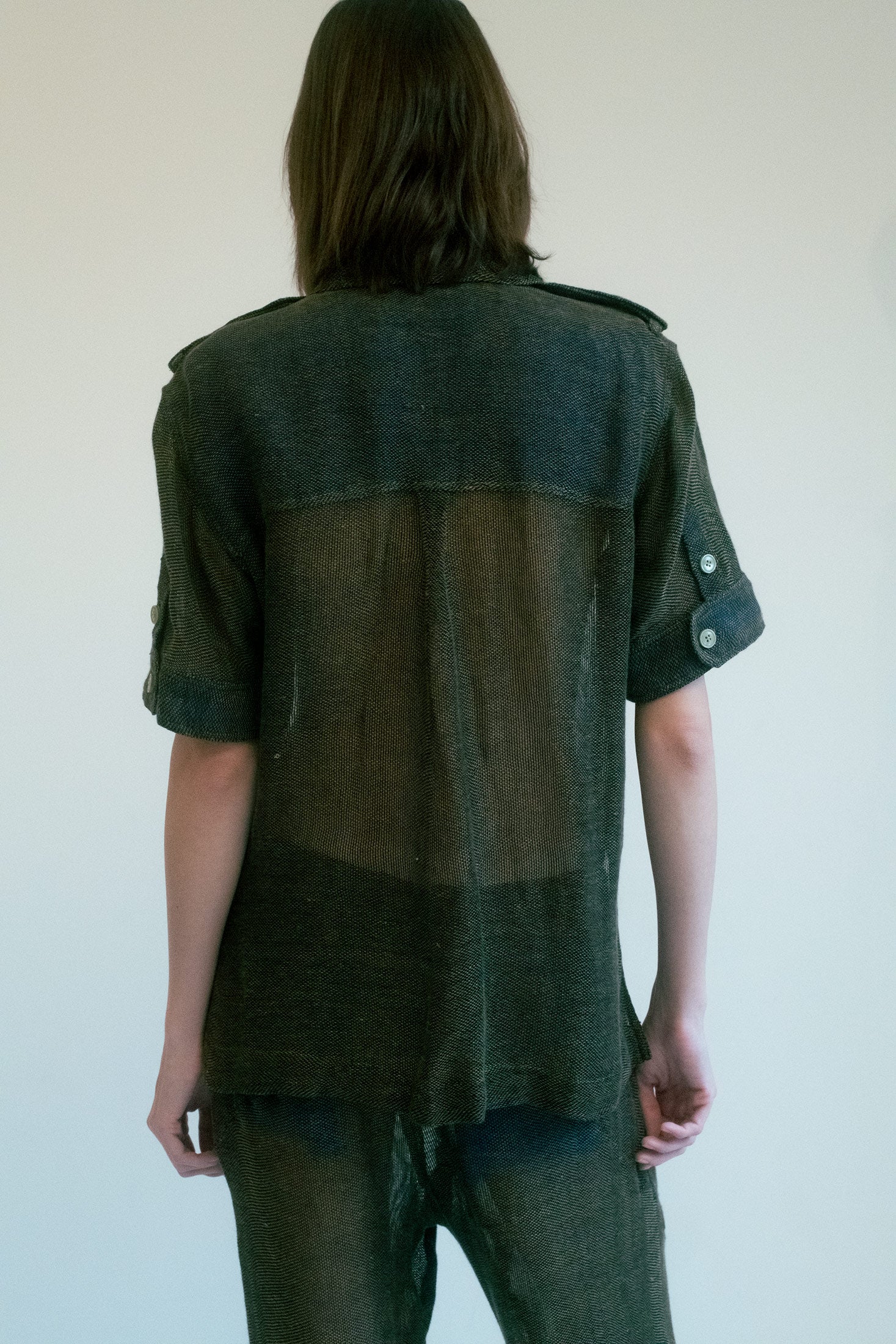 SHEER BUTTON DOWN