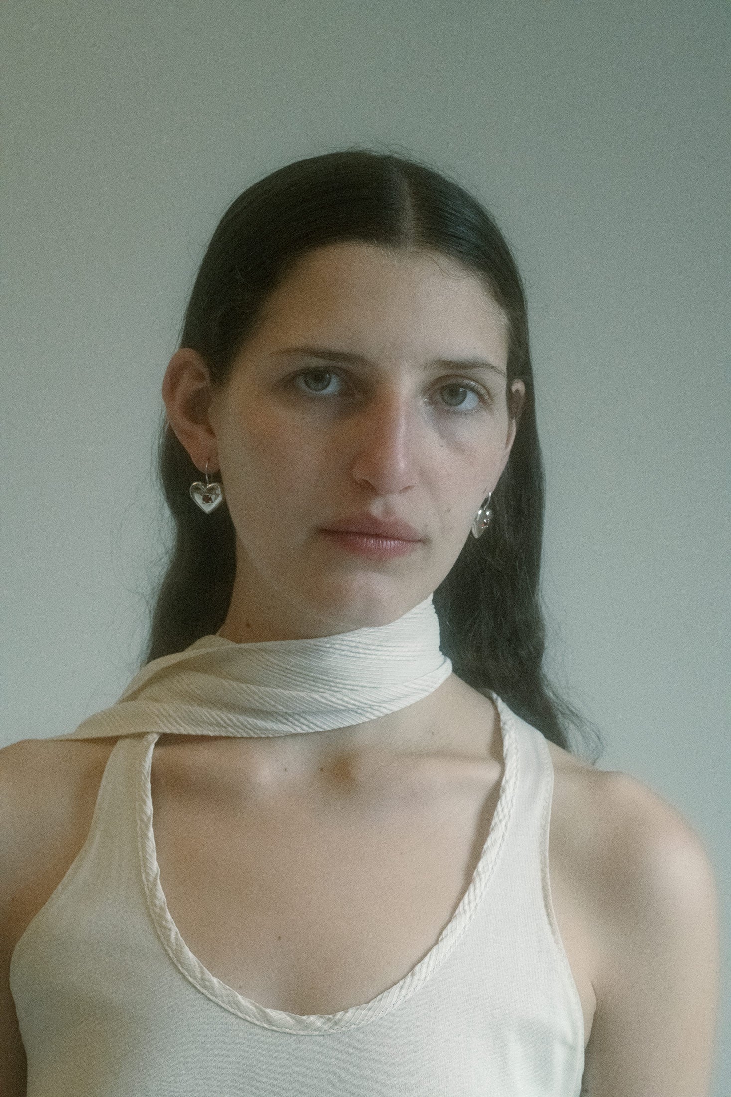 They fasten with post studs but feel more like an entrance than an accessory. Made in Los Angeles, and worn like a dare.