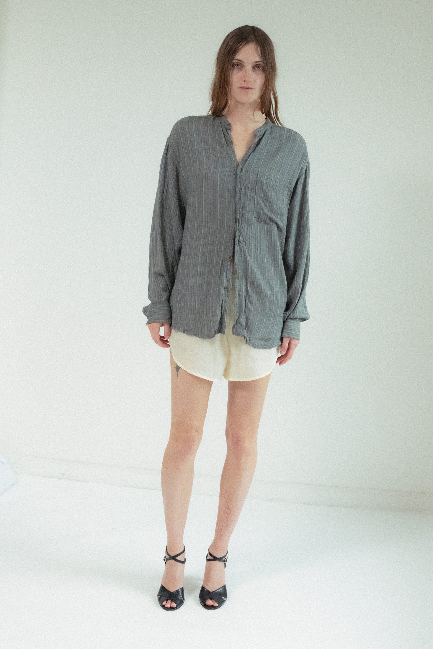 Cut from soft, airy rayon, this oversized silhouette drapes with fluidity and grace, offering movement that feels both intentional and free.