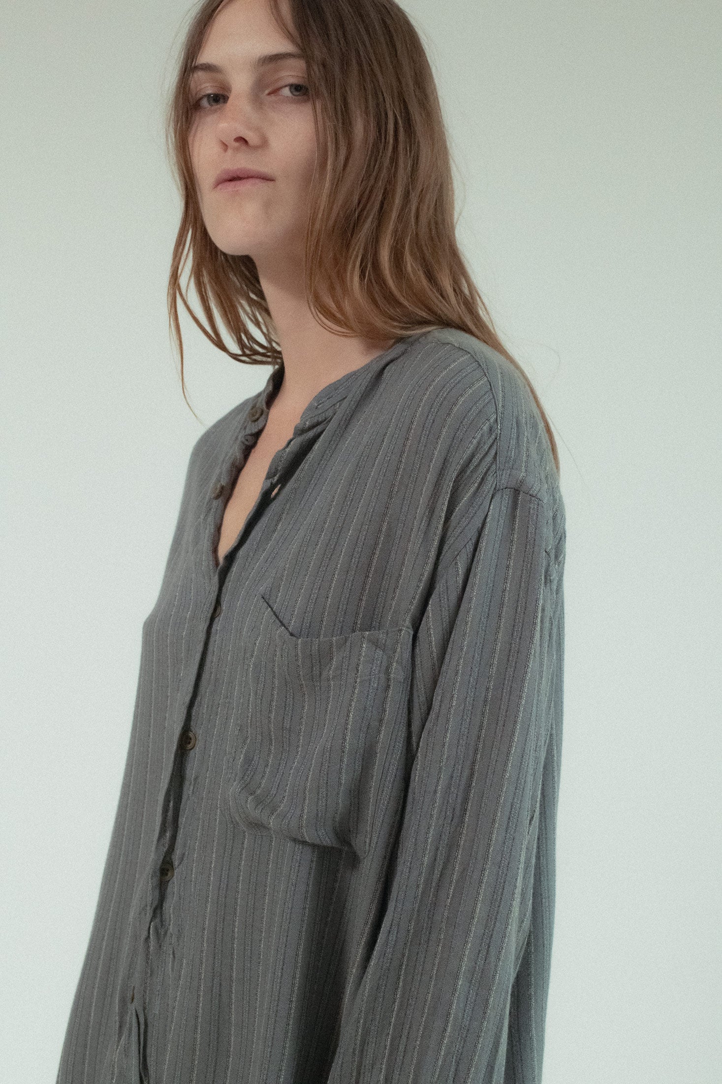 Beautifully mysterious, effortlessly classic—this button down isn’t just worn. It’s experienced.