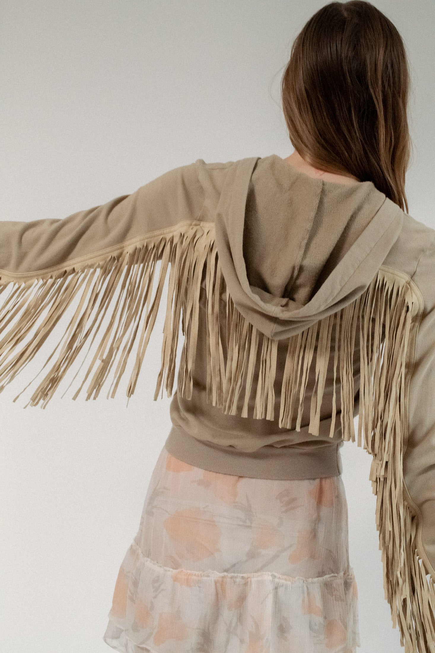 D&G, FRINGE SWEATSHIRT