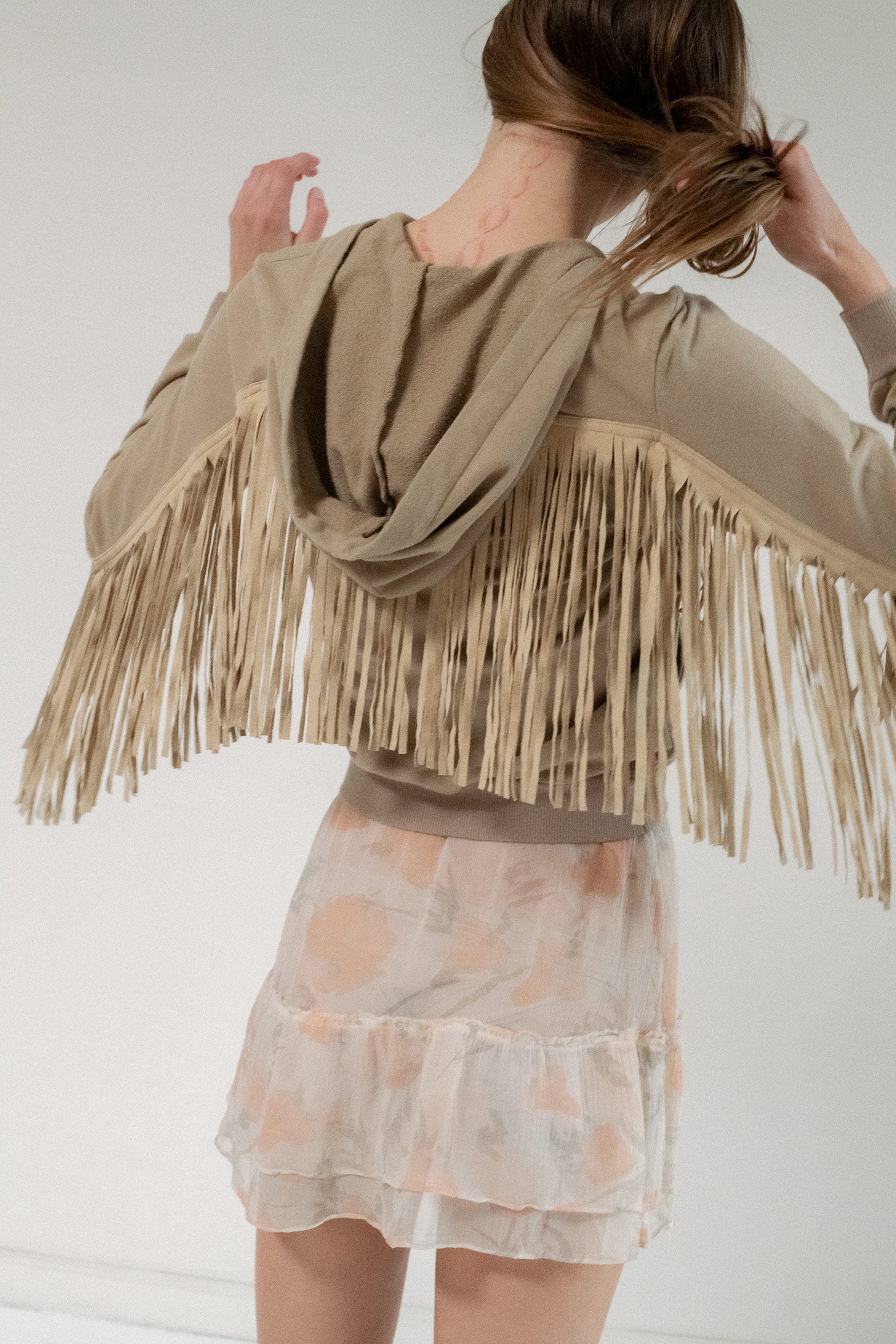 D&G, FRINGE SWEATSHIRT