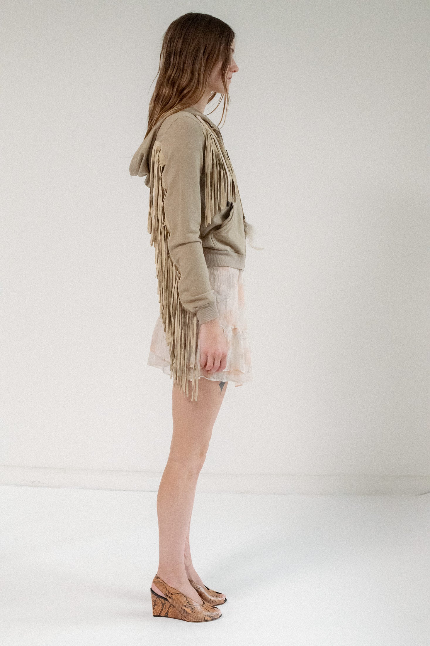 D&G, FRINGE SWEATSHIRT