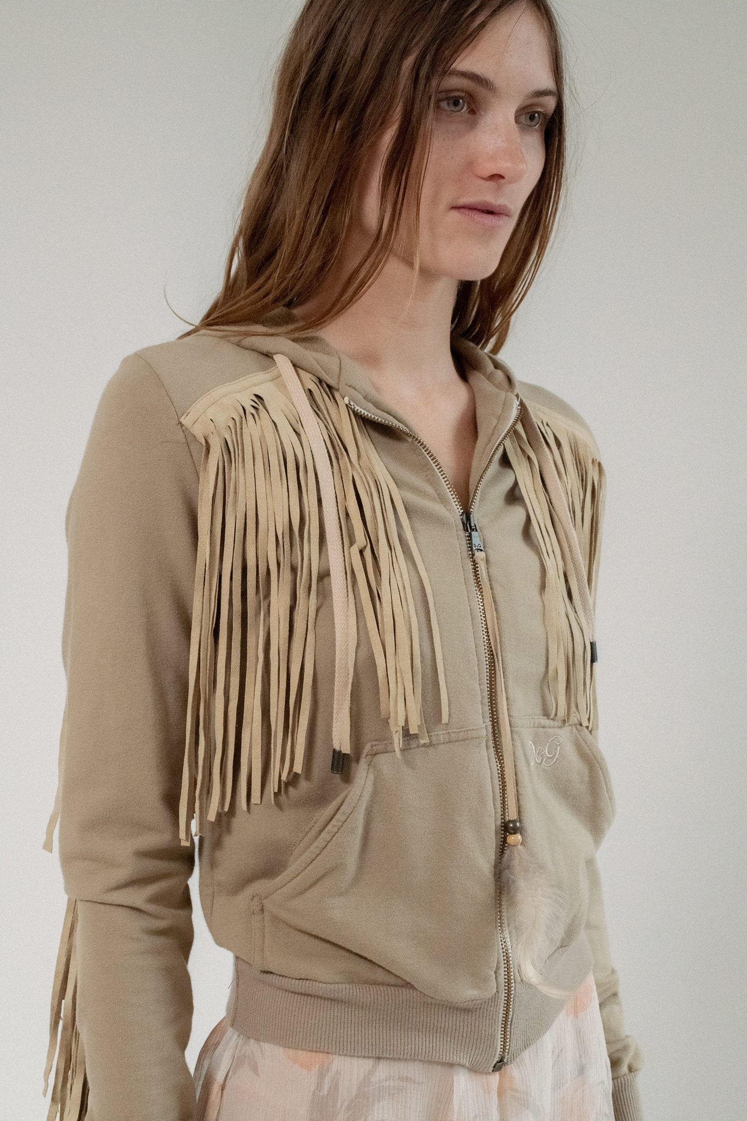 D&G, FRINGE SWEATSHIRT