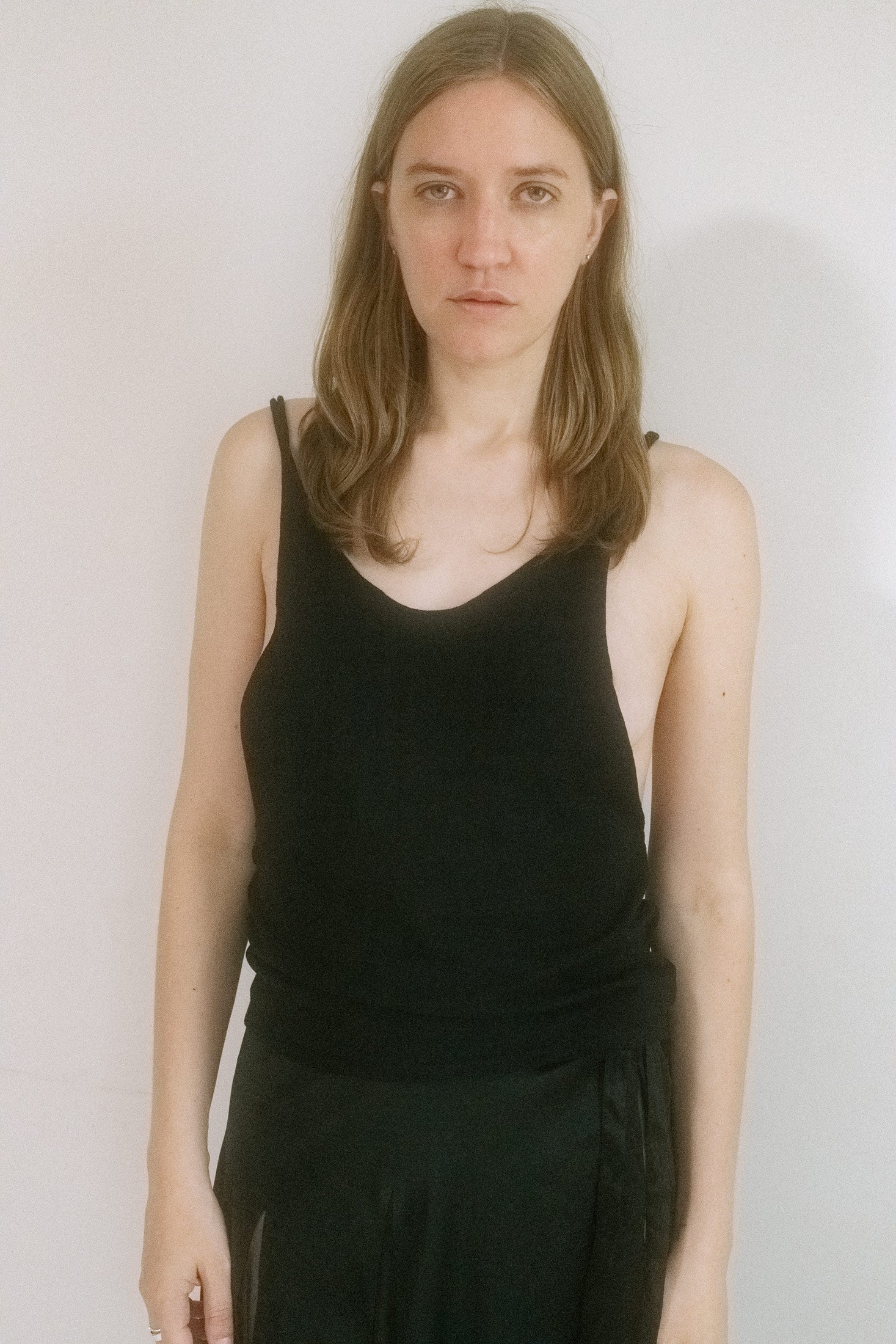 Designed by Judy Turner and made in New York, this tank doesn’t whisper, it lingers.