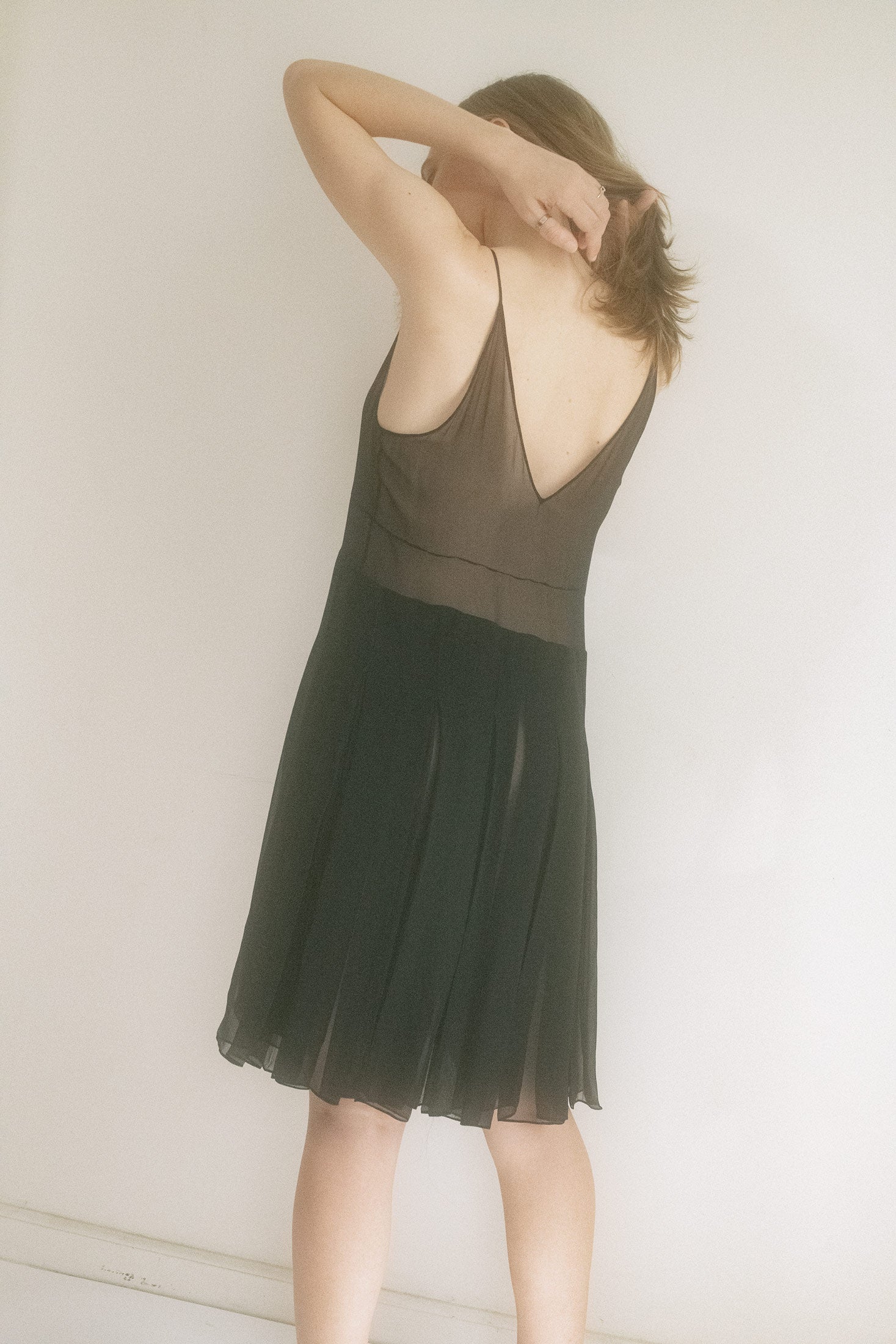 SILK CHIFFON DRESS