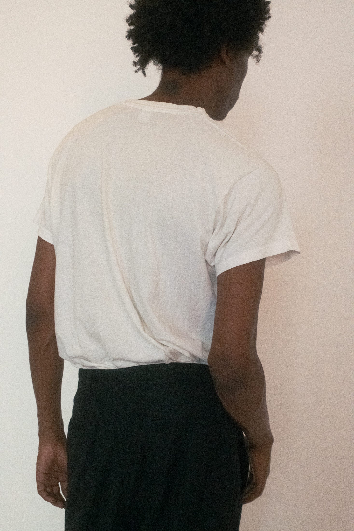 A unisex pair of trousers that shifts as you do - versatile, quietly dramatic.