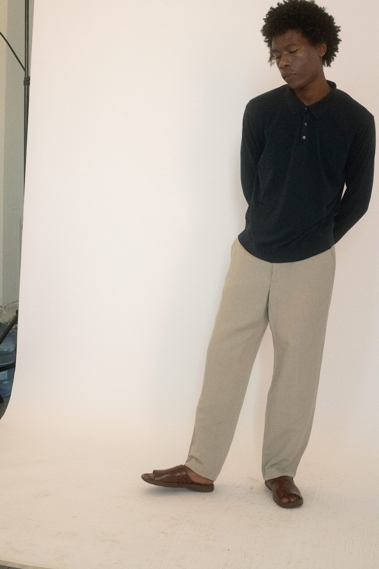BROOKS BROTHERS, LONG SLEEVE POLO