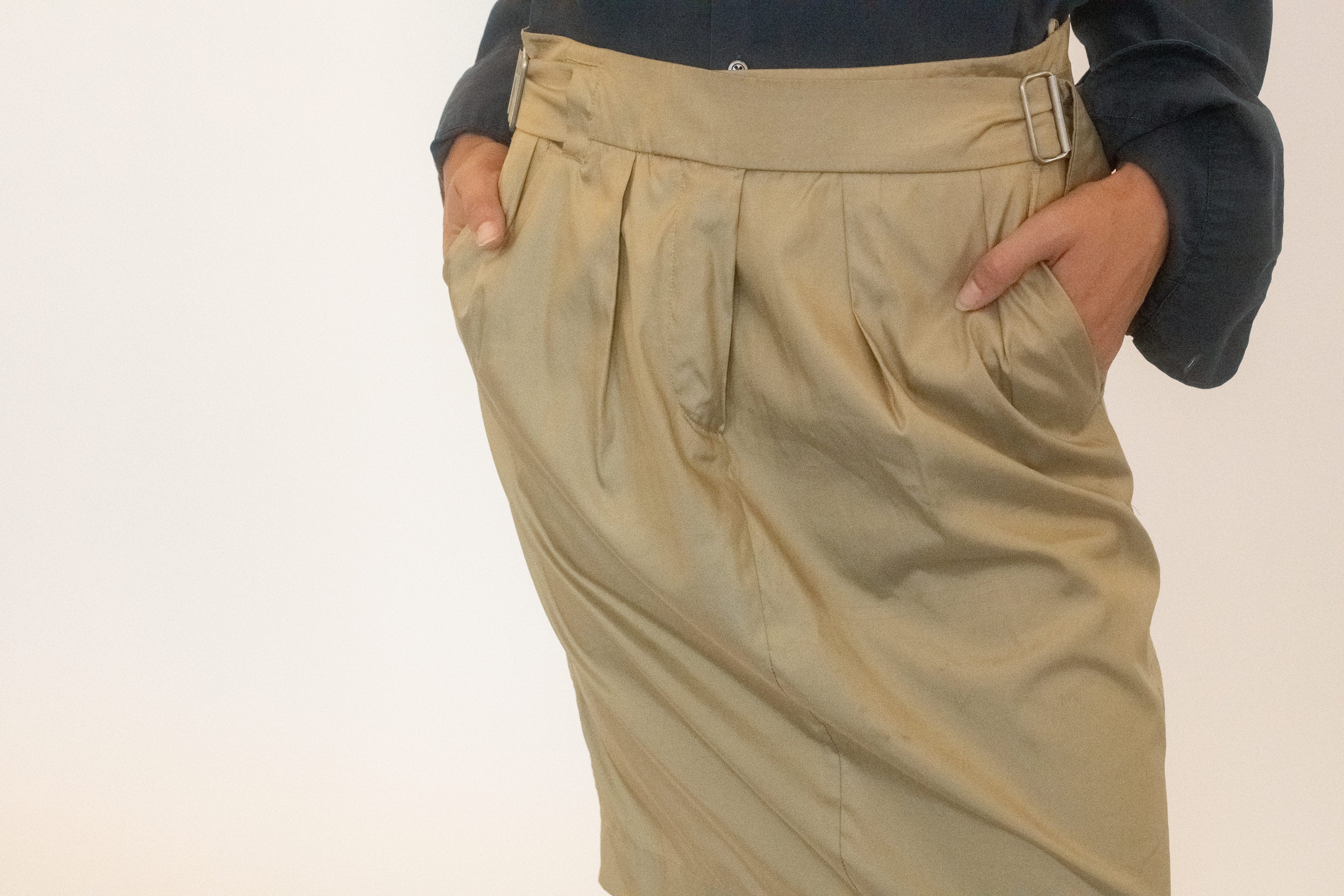 JIL SANDER, BELTED SKIRT