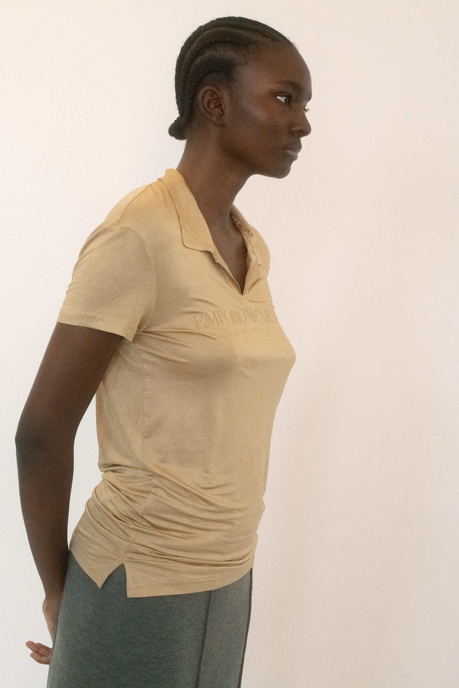 It’s a shirt that plays with control and suggestion - measured, sleek, but humming with tension just beneath the surface.
