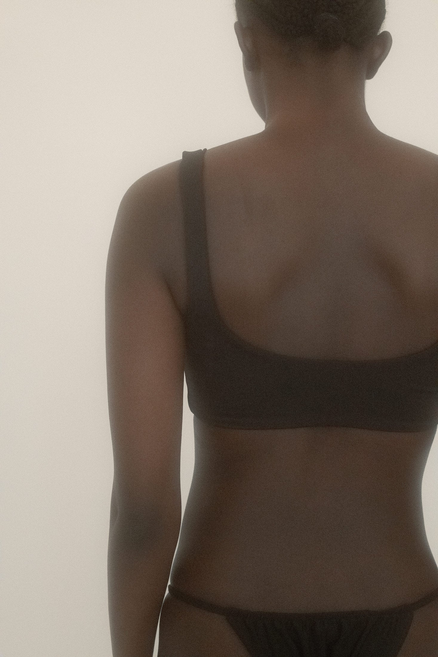 This swim top is soft enough to seduce but strong enough to stay.