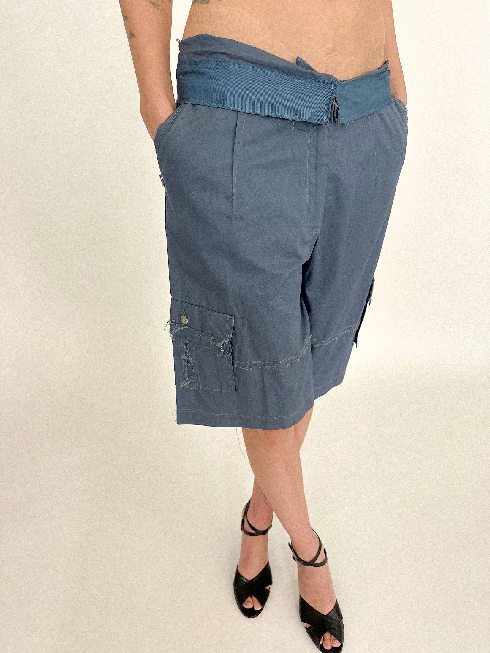 Cut to the knee, they carry the attitude of something borrowed.