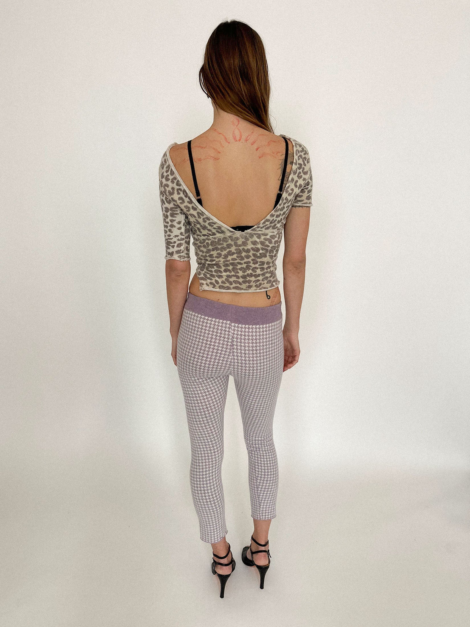 HOUNDSTOOTH KNIT PANT
