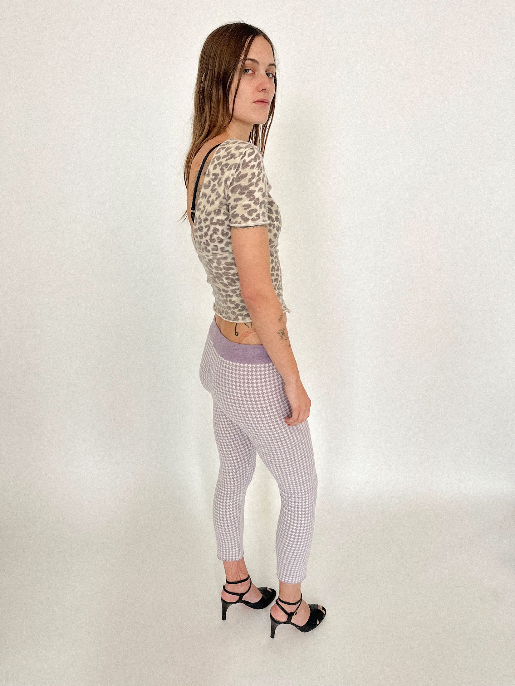 HOUNDSTOOTH KNIT PANT