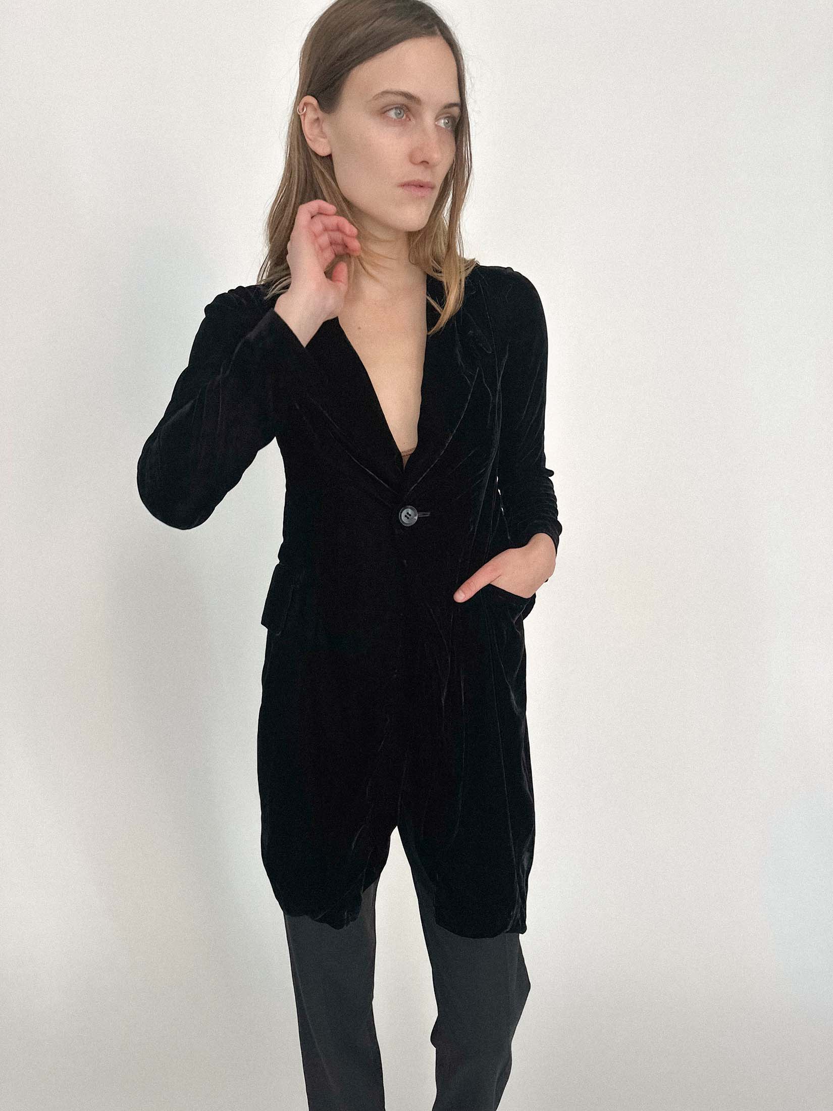 YOHJI YAMAMOTO VELVET JACKET