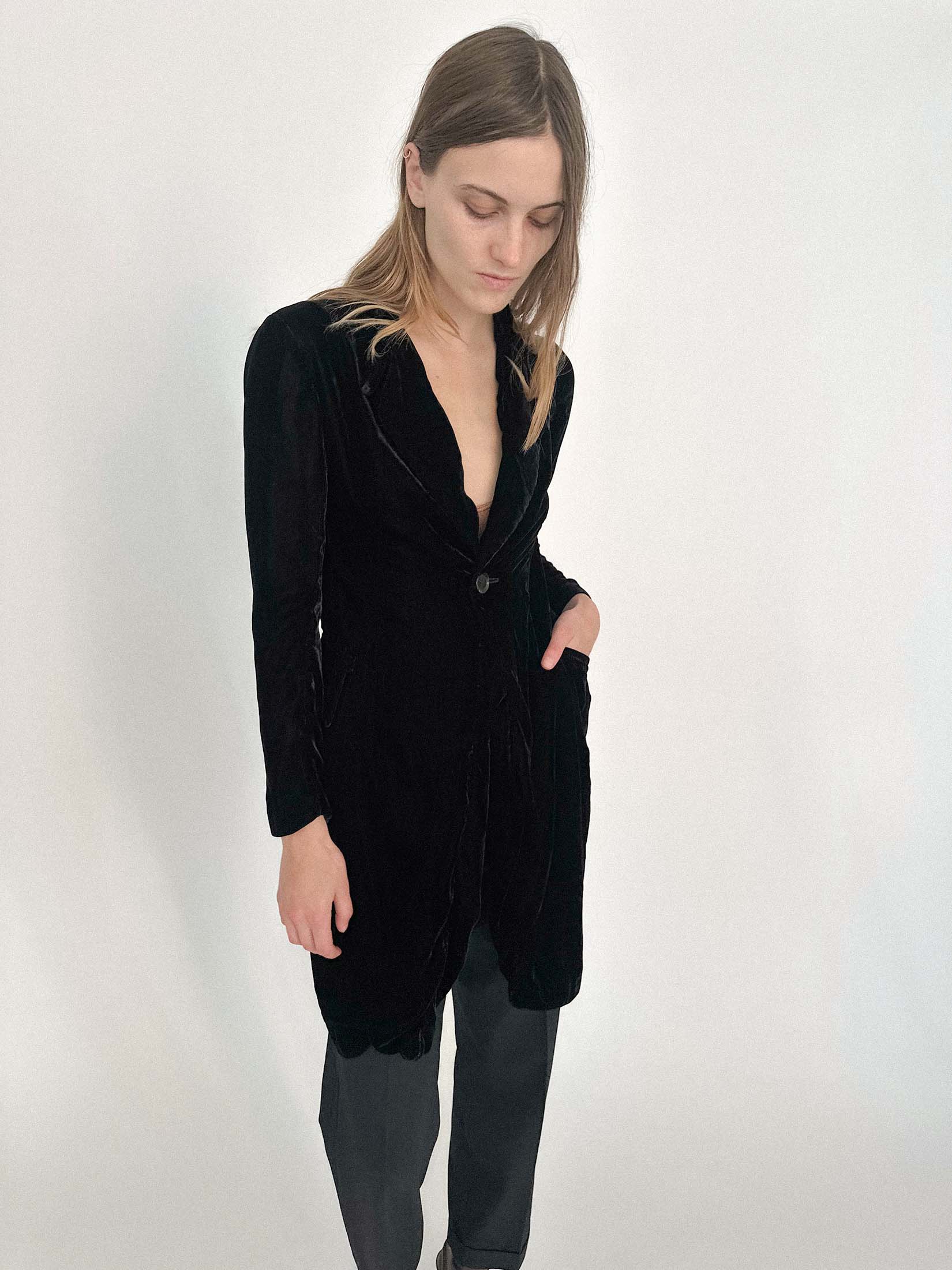 YOHJI YAMAMOTO VELVET JACKET