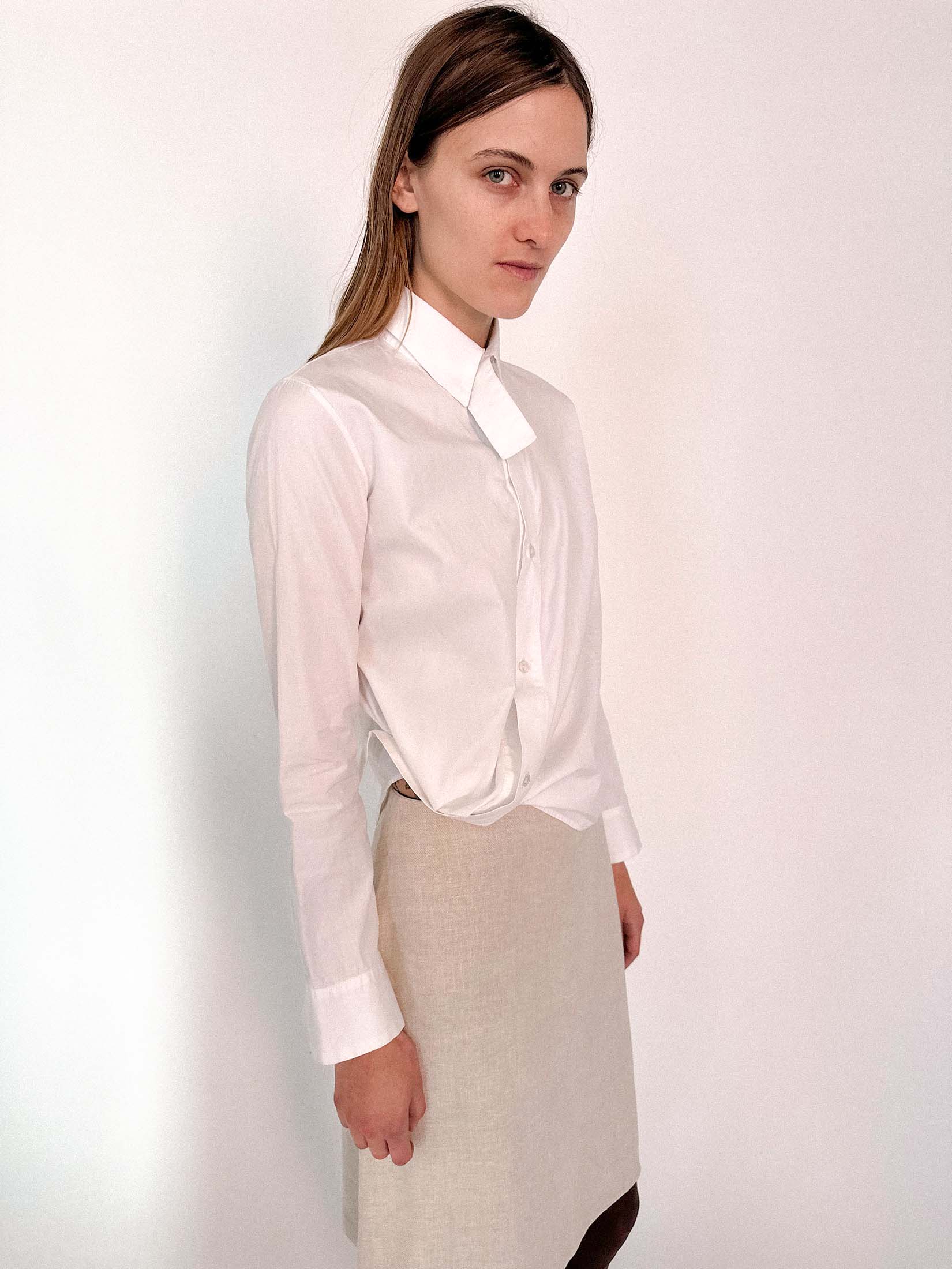 YOHJI YAMAMOTO TIE FRONT SHIRT