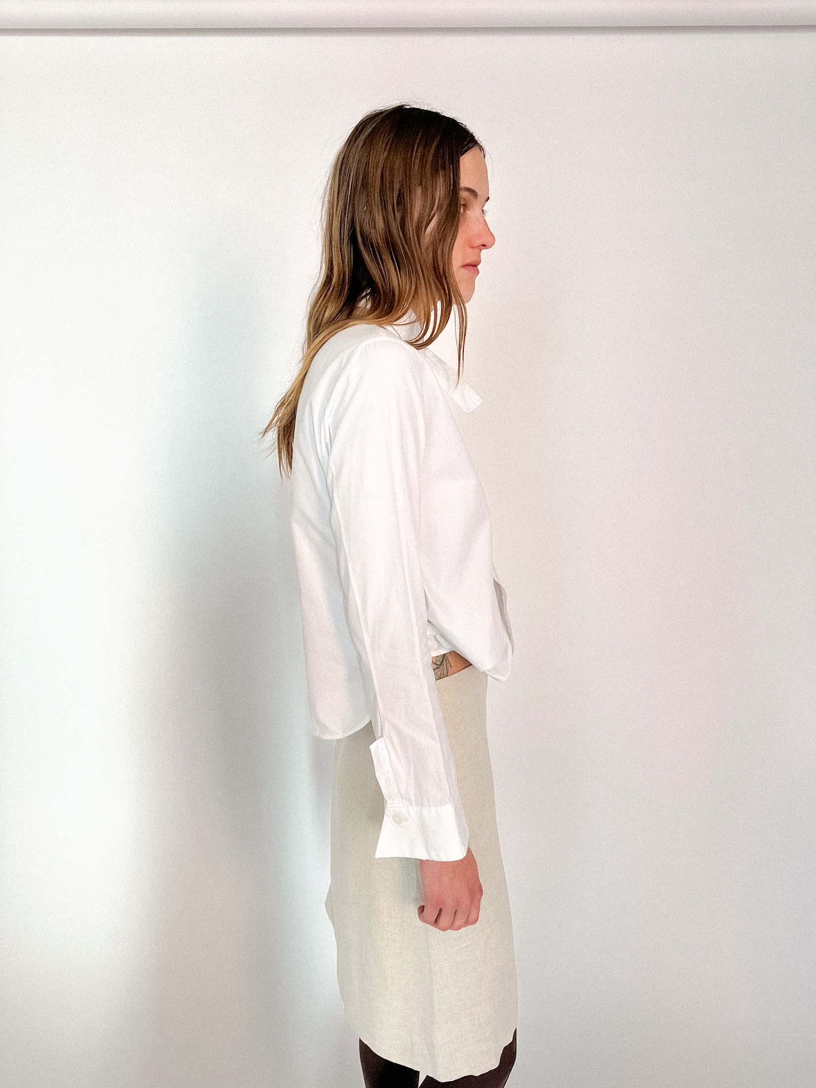 YOHJI YAMAMOTO TIE FRONT SHIRT