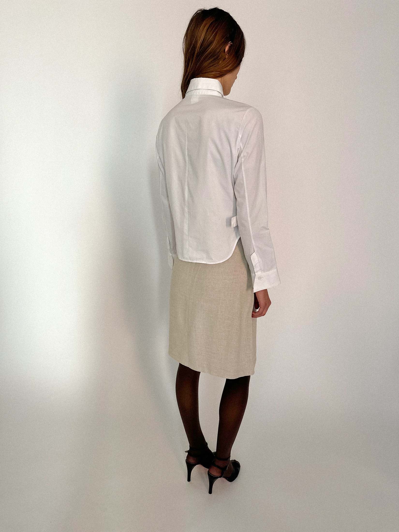 YOHJI YAMAMOTO TIE FRONT SHIRT