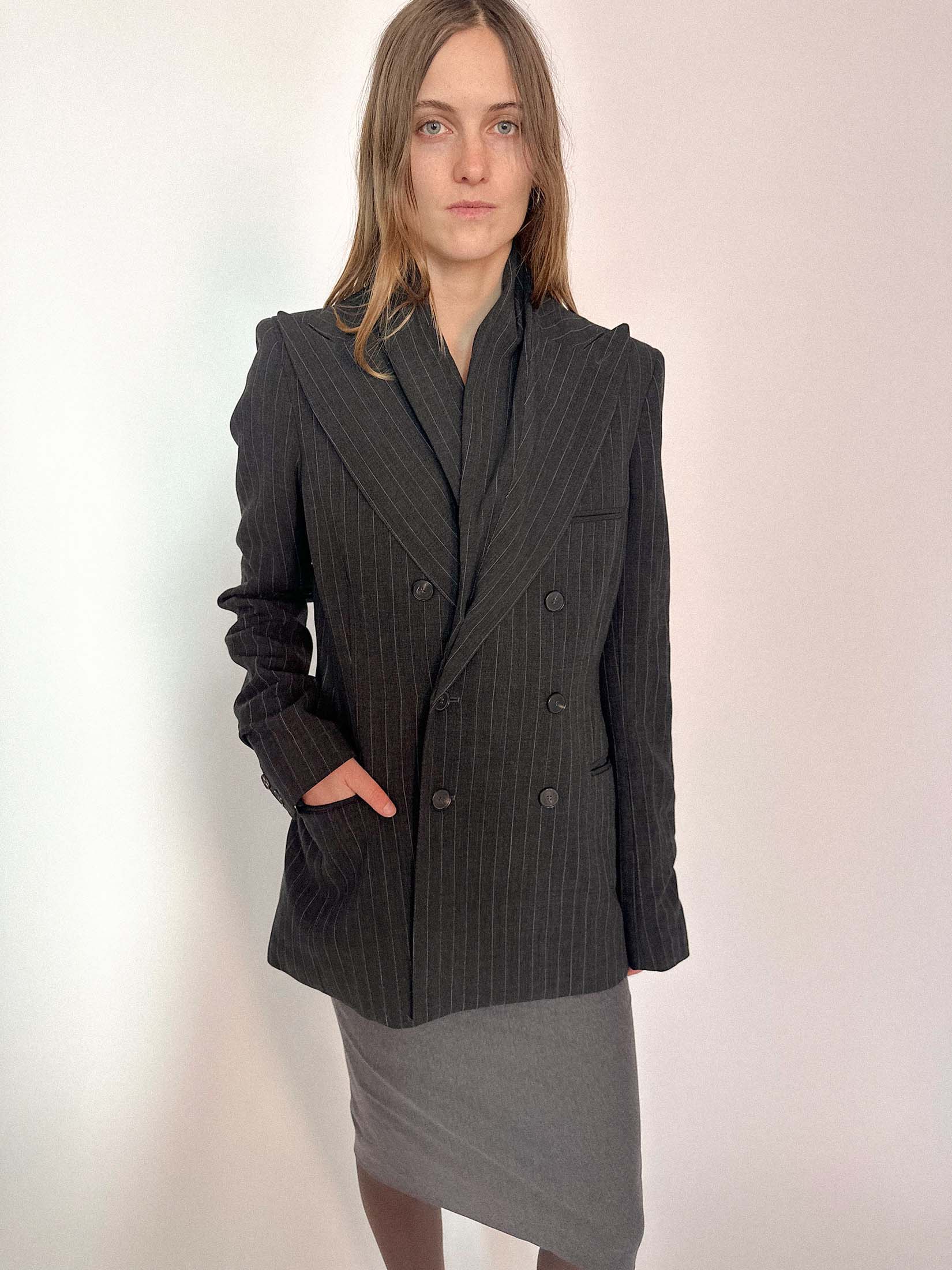 JEAN PAUL GAULTIER DOUBLE COLLAR JACKET