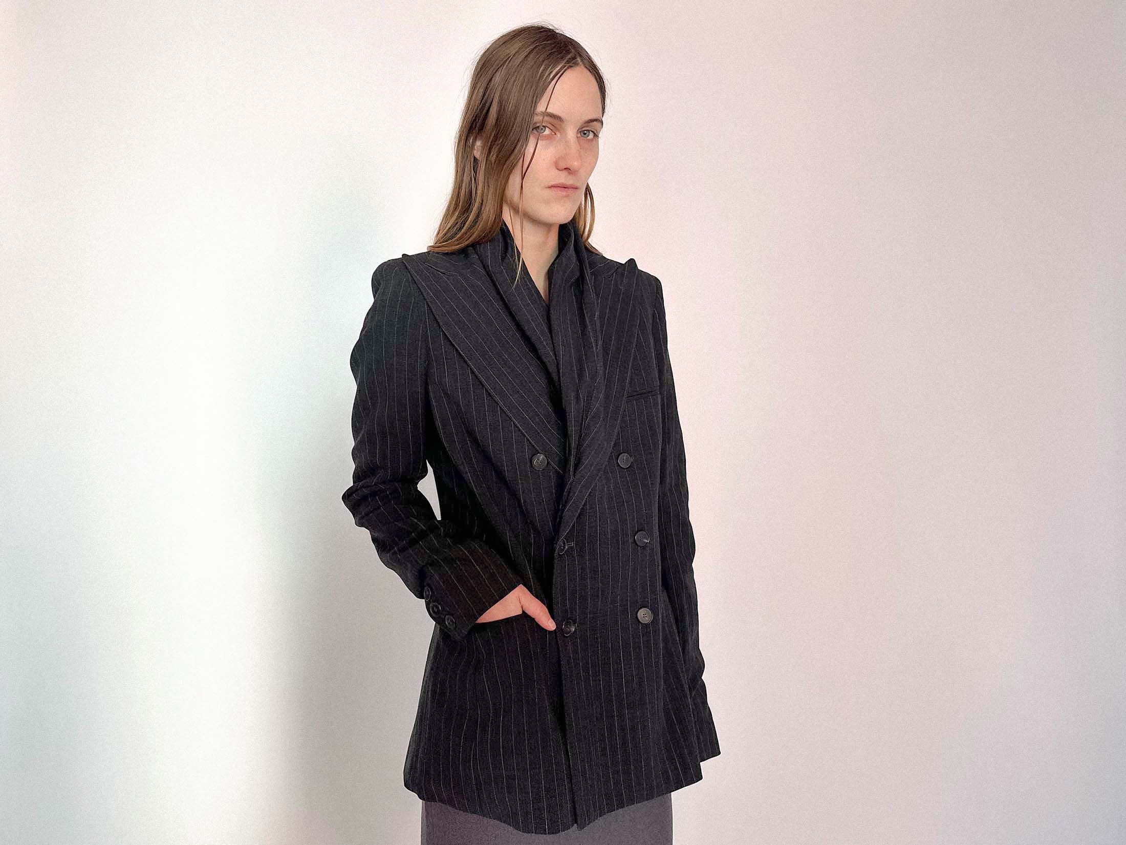 JEAN PAUL GAULTIER DOUBLE COLLAR JACKET