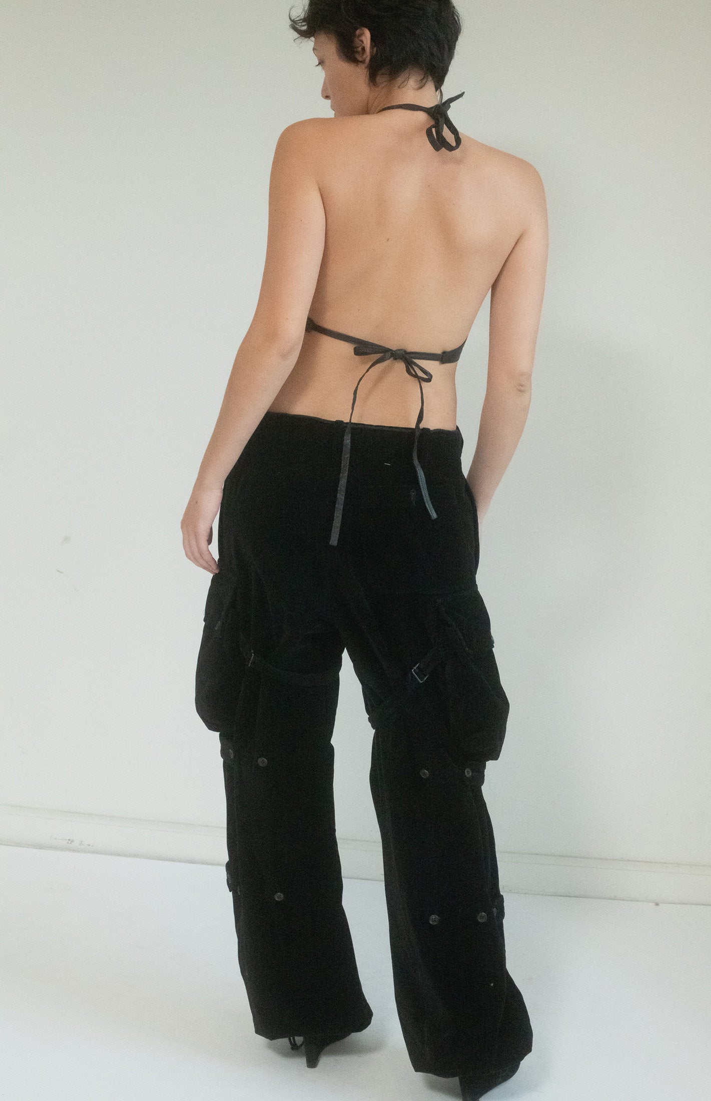 These pants are more than just clothing—they’re a transformative experience, slipping through time and space with an ethereal grace that never quite fits into any one world. 