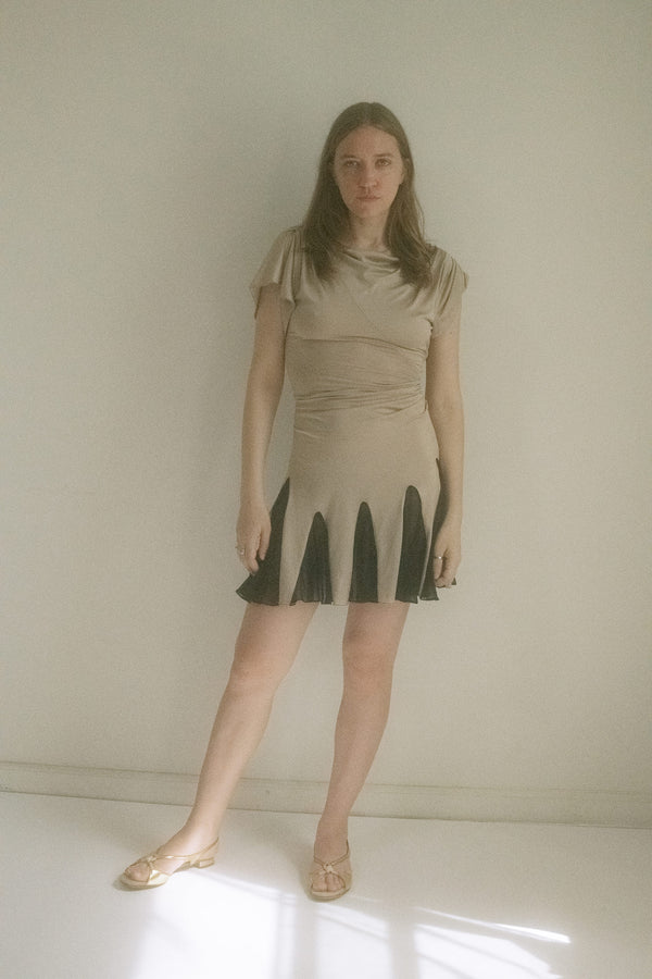 From Judy Turner, a dress with a split personality and no intention of choosing sides. 
