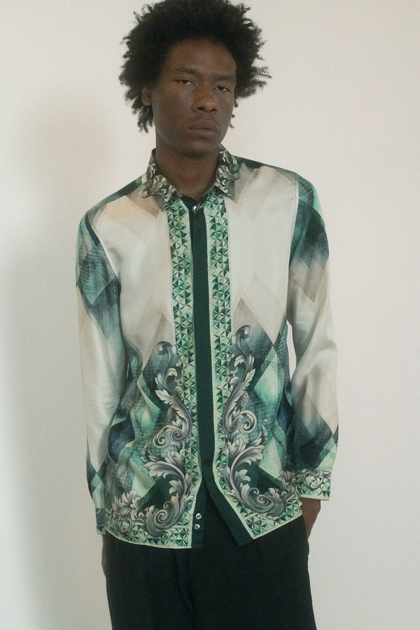 From The Society Archive, an artifact of silk excess by Versace.