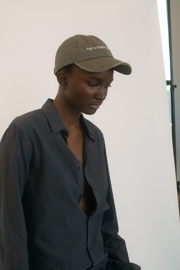 From The Society Archive, a baseball cap that wears its history on the surface. 