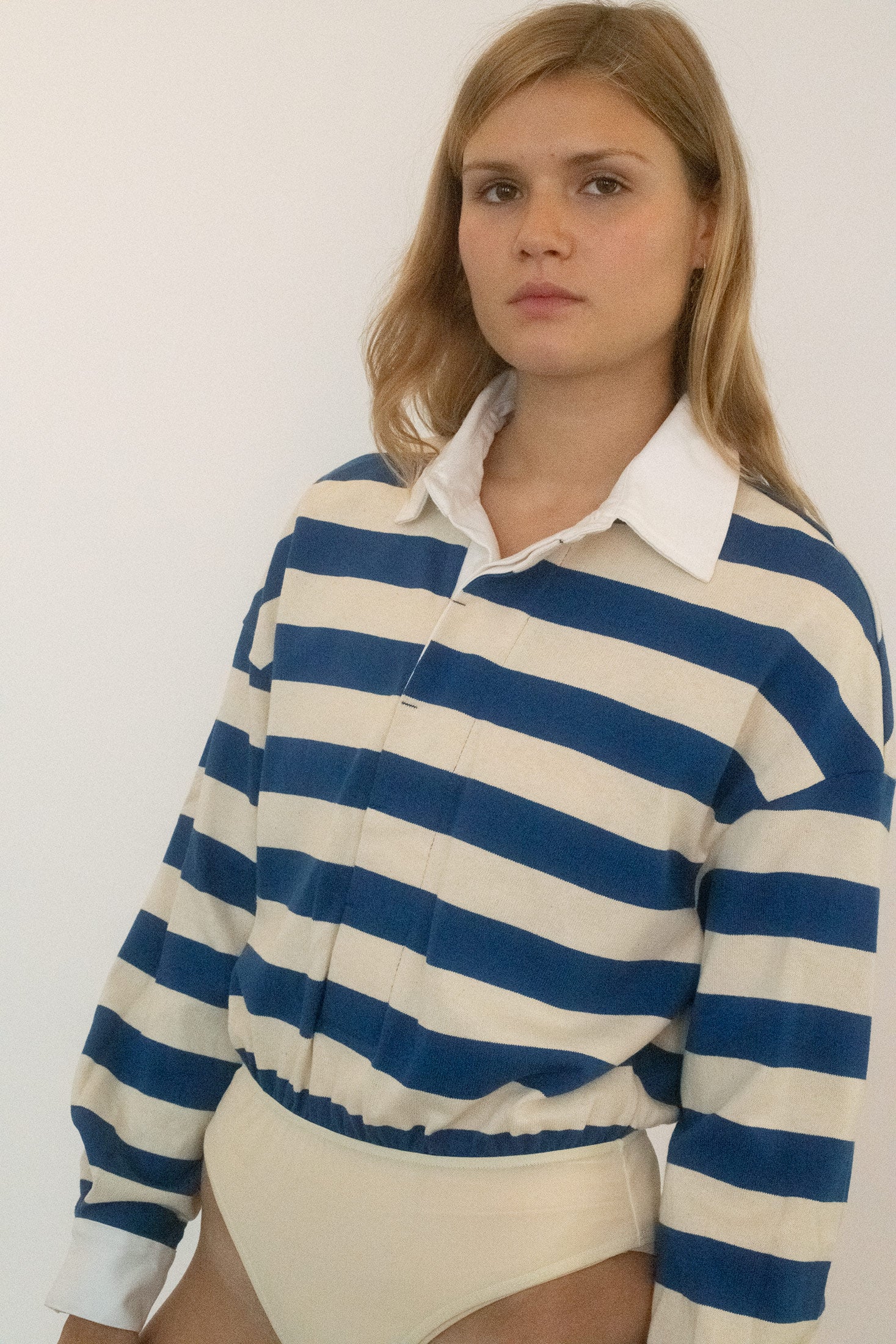 The striped pattern calls to tradition, but the fit gives it away - this isn’t made for the field.