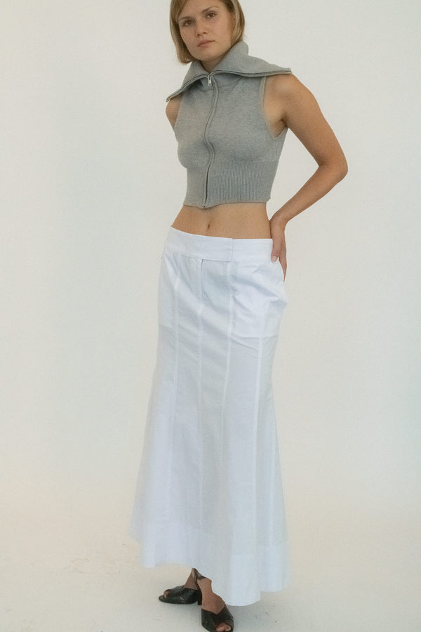 From Belle the Label, a maxi skirt that plays between ease and edge. 