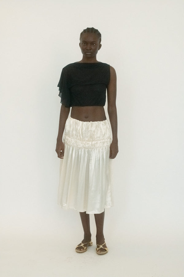 From Belle the Label, a skirt that plays in tension between structure and fluidity. 