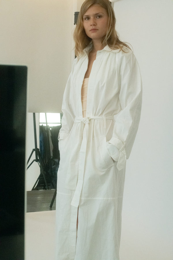 From Belle the Label, a trench that leans into classicism but carries its own charge. 