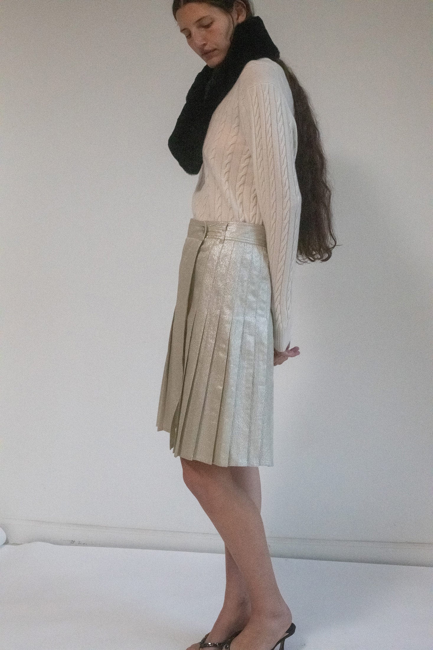 PRADA, PLEATED SKIRT