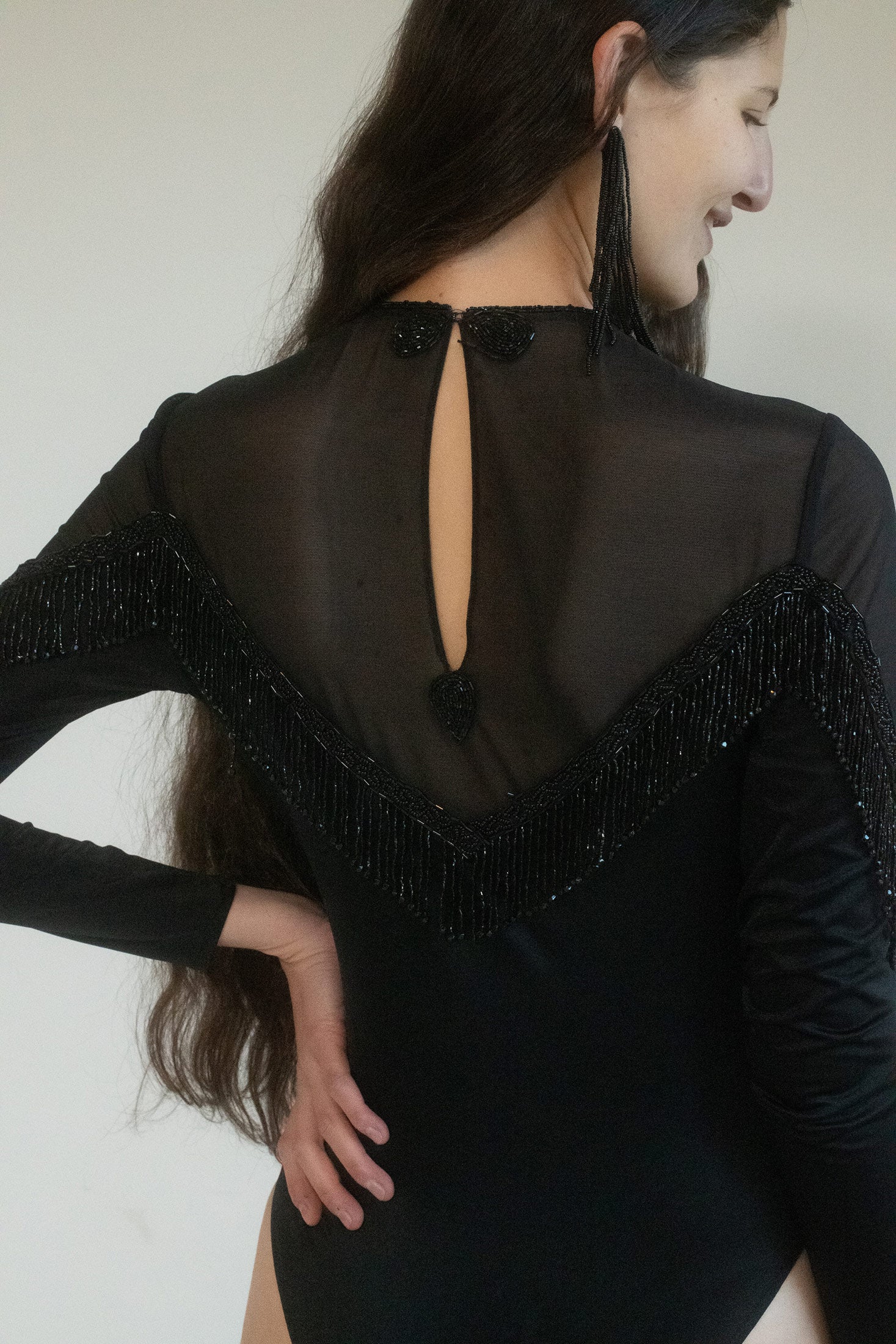 CHLOË — GIORGIO SANT'ANGELO BEADED BODYSUIT