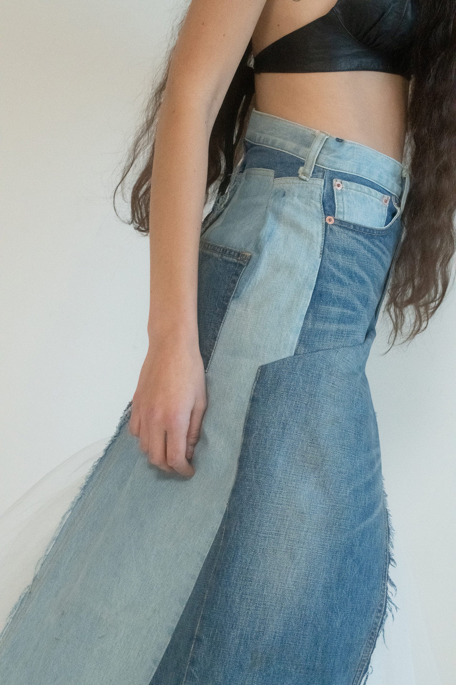 CHLOË — JUNYA WATANABE DENIM TULLE SKIRT