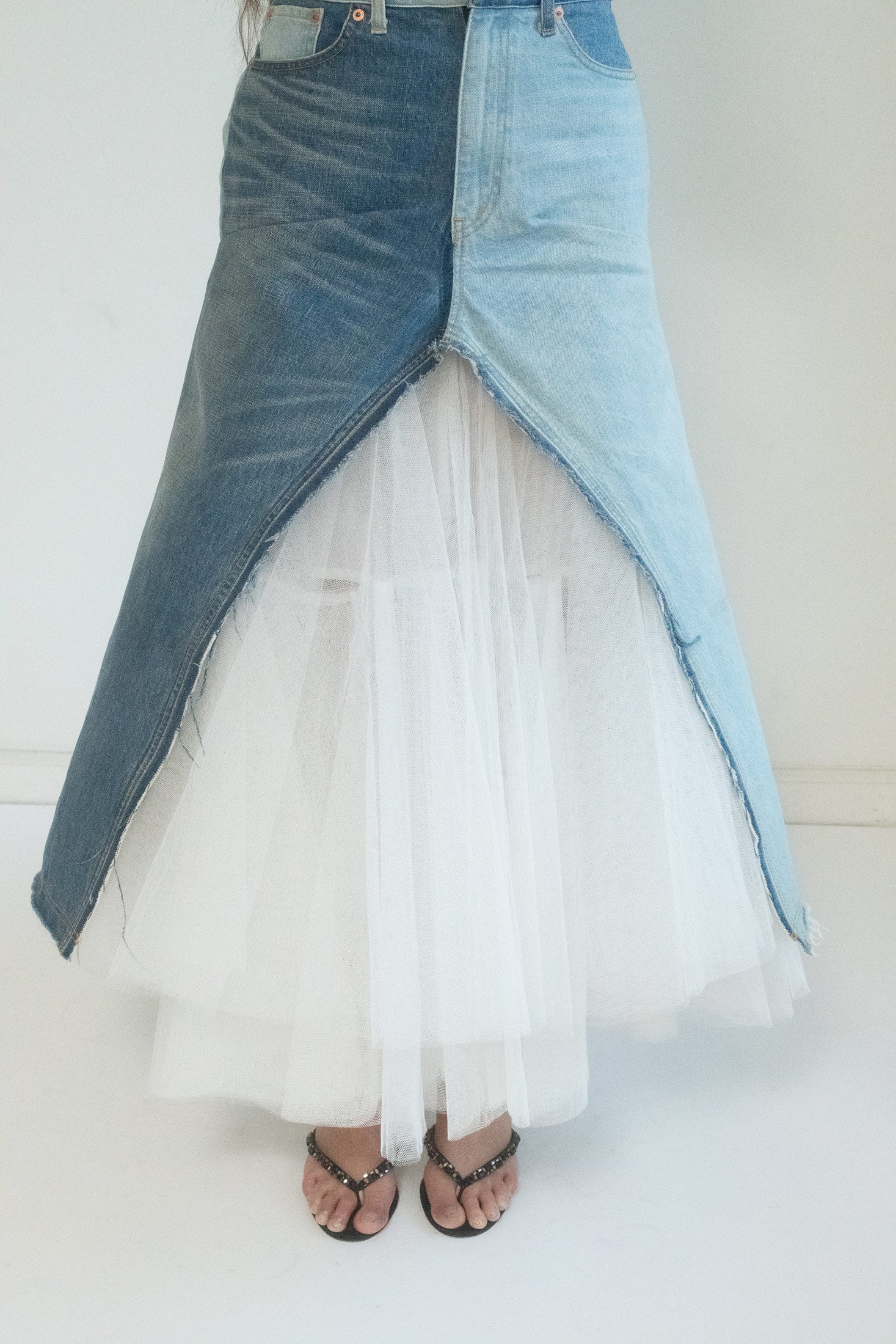 CHLOË — JUNYA WATANABE DENIM TULLE SKIRT